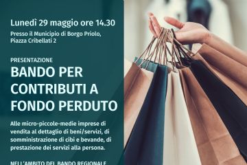 Presentazione bando contributo a fondo perduto imprese